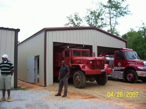 Fire station from front